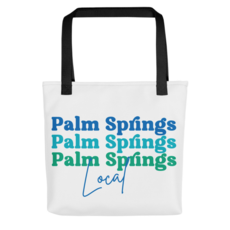 Peepa's Blue Palm Springs Local Tote Bag