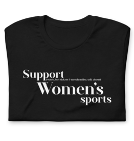 Peepa's Support Women's Sports Unisexy Graphic Tee