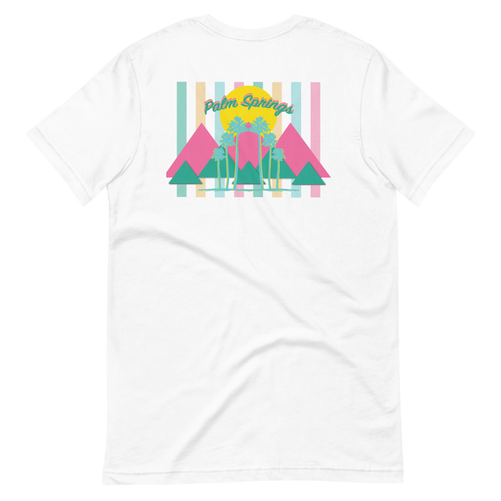 Peepa's Palm Springs Palms Pastel Unisexy Graphic Tee