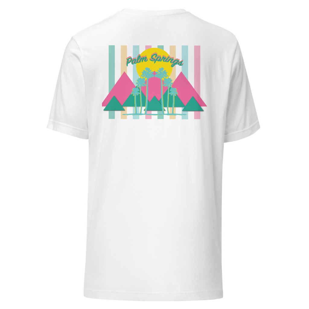 Peepa's Palm Springs Palms Pastel Unisexy Graphic Tee