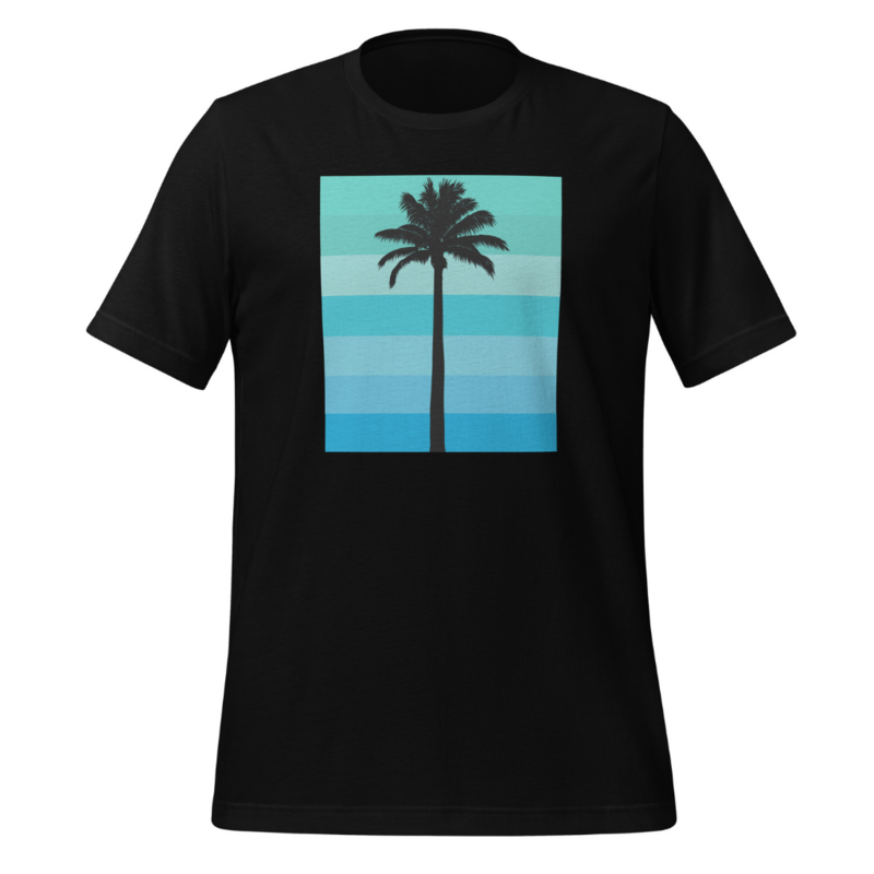 Peepa's Palm Tree Teal Pantone Unisexy Graphic Tee