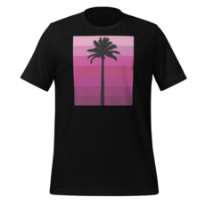 Peepa's Palm Tree Pink Pantone Unisexy Graphic Tee