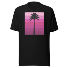 Peepa's Palm Tree Pink Pantone Unisexy Graphic Tee