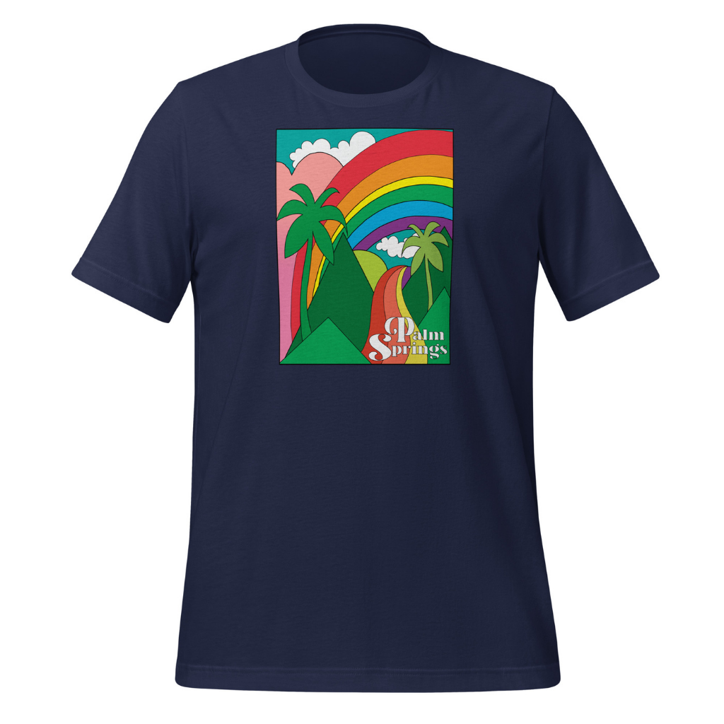 Peepa's Rainbow Road Navy Unisexy Graphic Tee