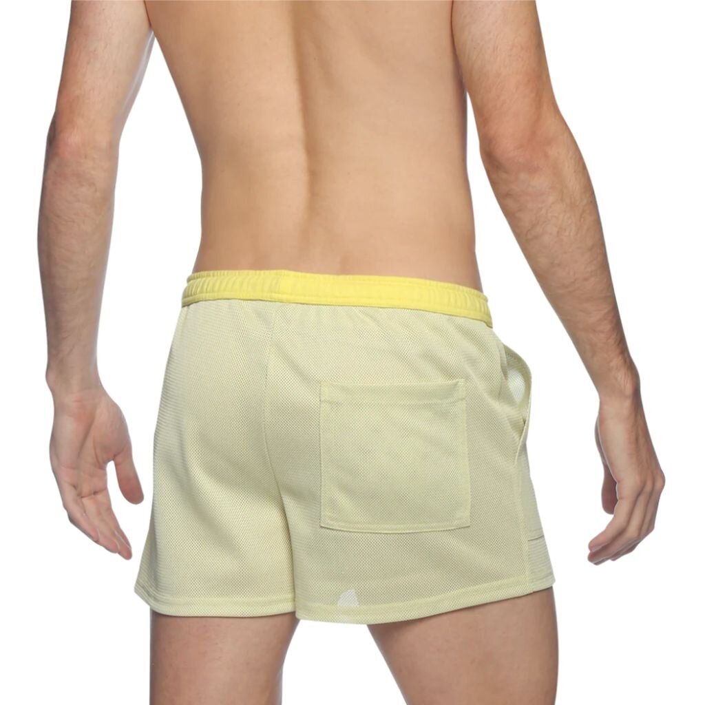 Parke & Ronen Lemon Merengue Steadfast Mesh Short