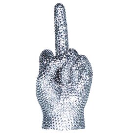 Interior Illusions Rhinestone Graphite Middle Finger - 9"