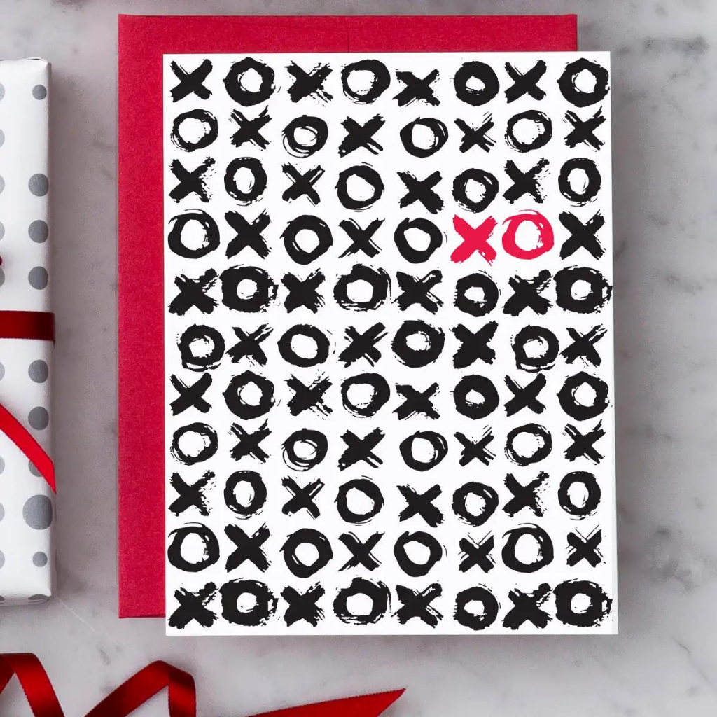 Design With Heart LV27 XOXO Valentine's Day Card