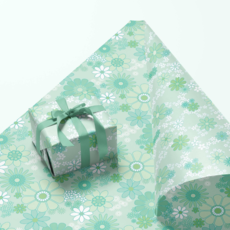 Sunshine Studios Meadow Mint Gift Wrap