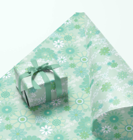 Sunshine Studios Meadow Mint Gift Wrap