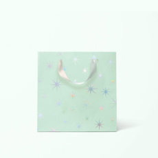 Sunshine Studios Holographic Mint Starburst Gift Bag, Small
