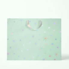 Sunshine Studios Holographic Mint Starburst Gift Bag, Large