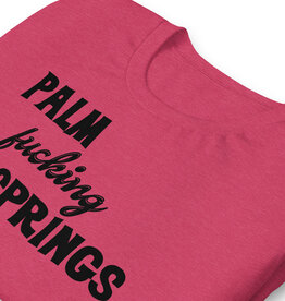 Peepa's Palm Fucking Springs Unisexy Graphic Tee Raspberry