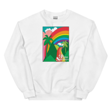 Peepa's White Rainbow Road Unisexy Sweatshirt
