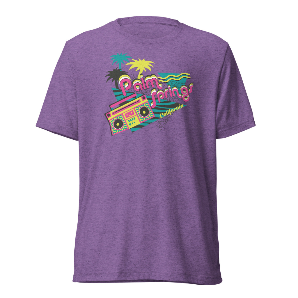 Peepa's Palm Springs Boombox Unisexy Graphic Tee