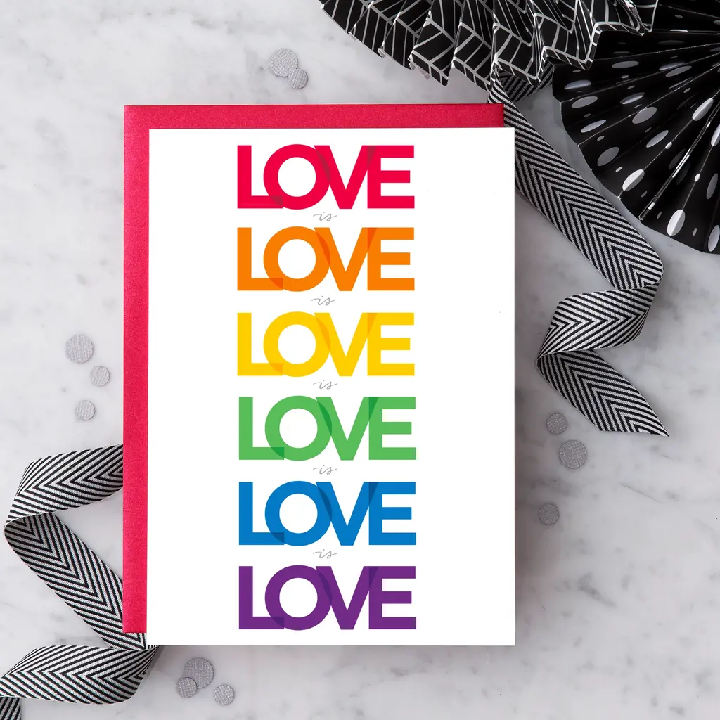 Design With Heart LG26 Love is Love is Love Card
