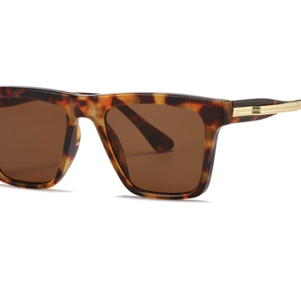 Peepa's Accessories Lance Classic Square Style Sunglasses - Tortoise