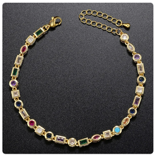Peepa's Accessories Francis Gold Jeweled Bracelet