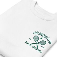 Peepa's Racquet Club Unisexy Sweatshirt White