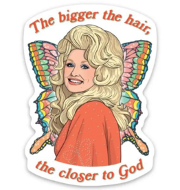 The Found Dolly Bigger the Hair Sticker