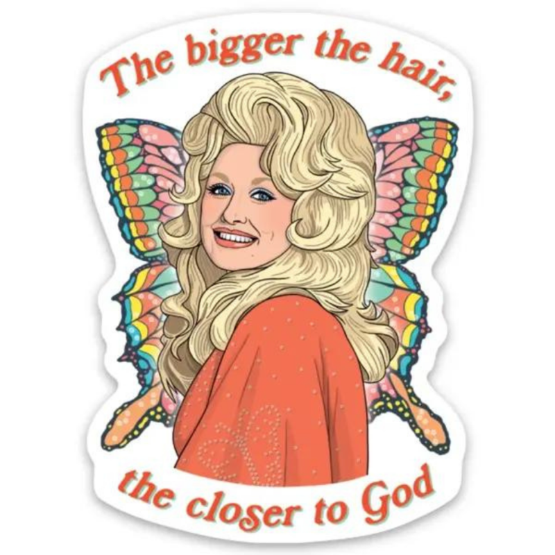 The Found Dolly Bigger the Hair Sticker
