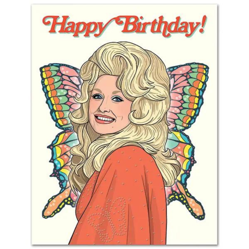 The Found Dolly 70s Butterfly Birthday Card