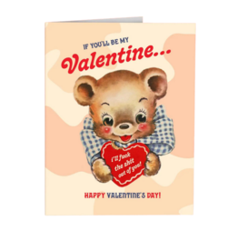 Offensive & Delightful VL01 Bear Hug Valentines Card