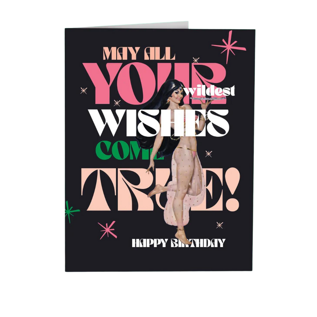 Offensive & Delightful BD11 Genie Wishes Card