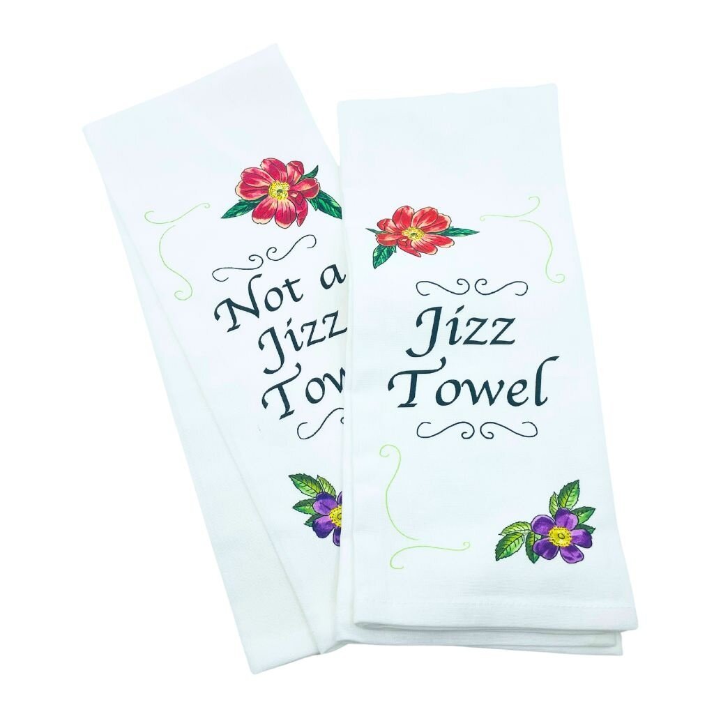 Bad Grandma Jizz tea towel