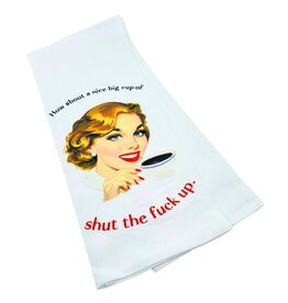 Bad Grandma Nice big cup of STFU tea towel