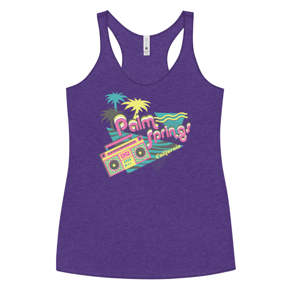 Peepa's 90's Palm Springs Racerback Tank Top