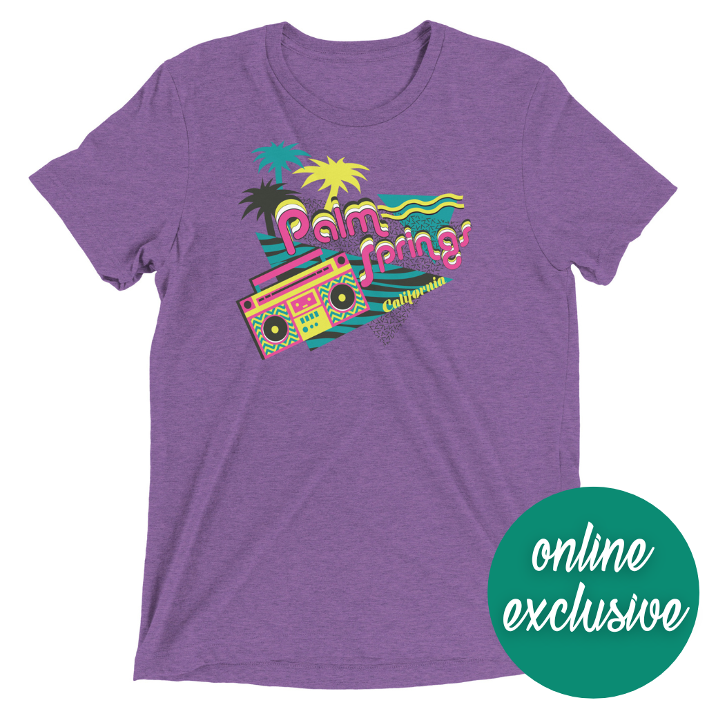 Peepa's Palm Springs Boombox Unisexy Graphic Tee