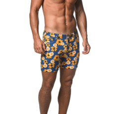 ST33LE Royal/Yellow Floral 5" Inseam Knit Shorts ST-1932-LX