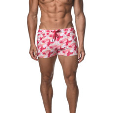 ST33LE Blush/Raspberry Swirls Coast Swim Shorts ST-8007-56