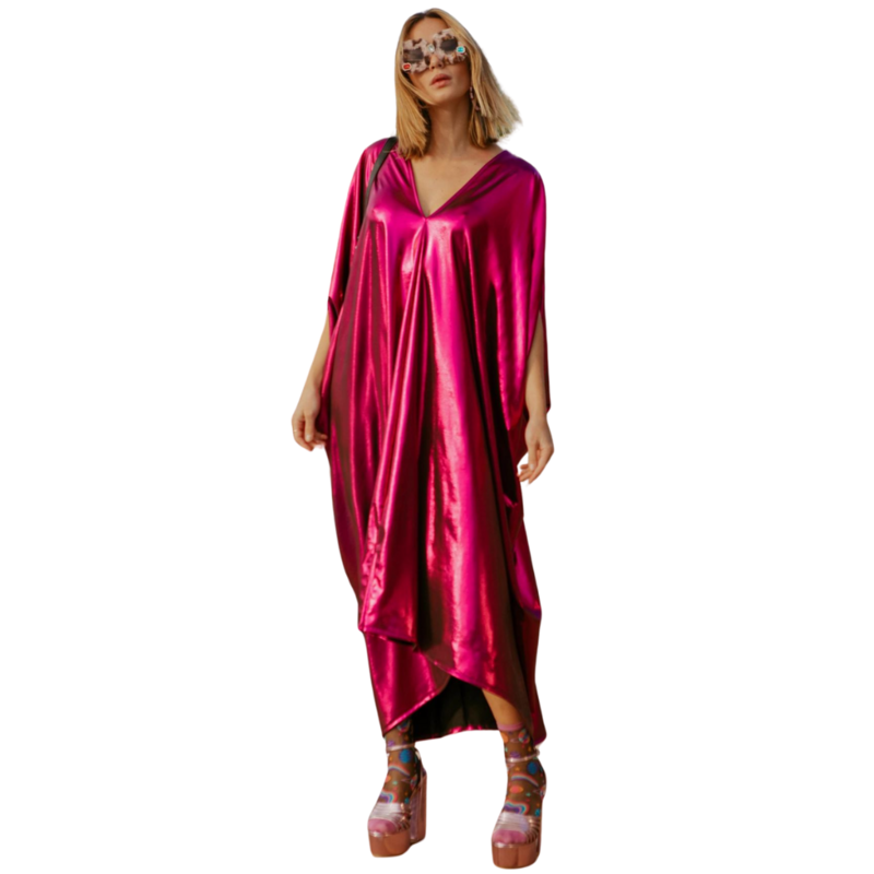 Jennafer Grace Midnight Bubblegum Electric Caftan