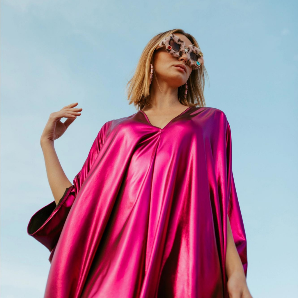 Jennafer Grace Midnight Bubblegum Electric Caftan