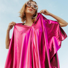 Jennafer Grace Midnight Bubblegum Electric Caftan