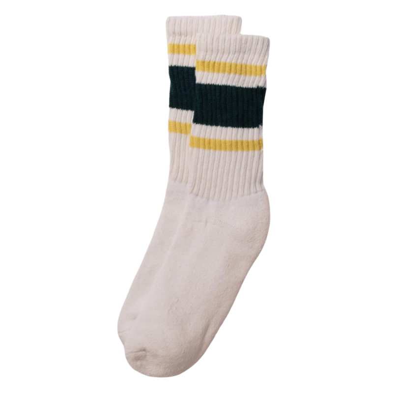 American Trench The Retro Stripe Sock - Forest/Amber