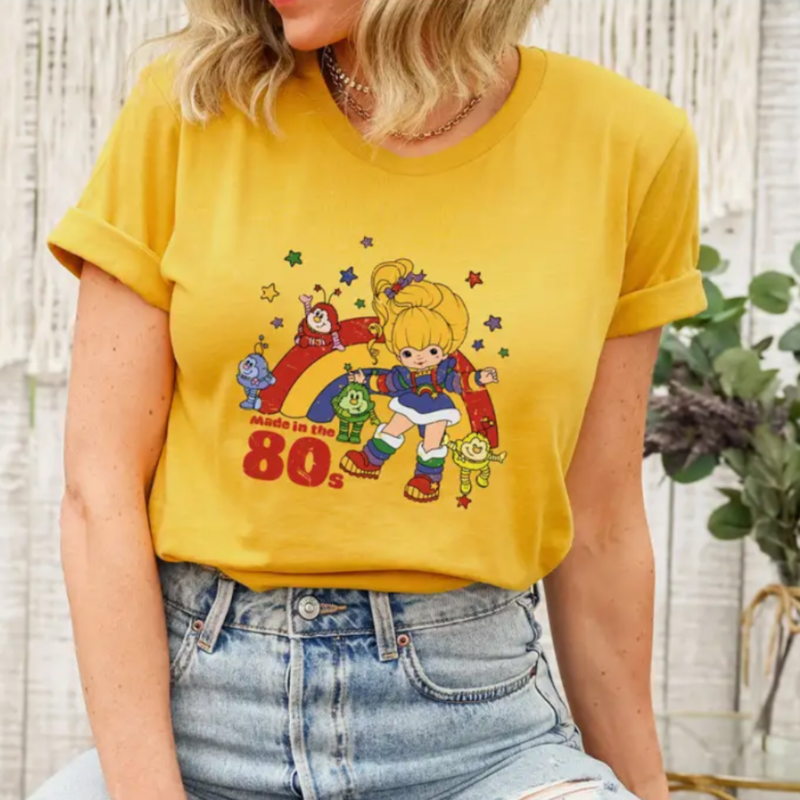 Custom T Story Made In The 80's Tee - Yellow