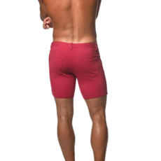 ST33LE (Steele) Raspberry 5" Inseam Stretch Knit Jeans Shorts ST-1932