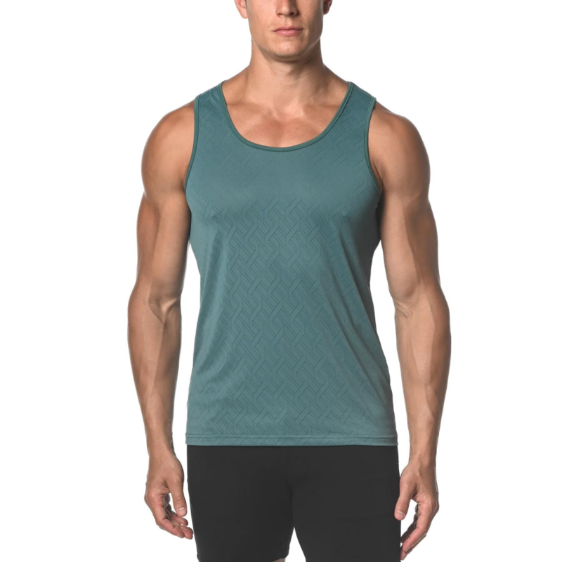 ST33LE Agean Angles Textured Mesh Tank Top ST-274