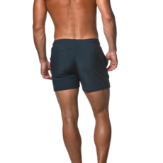 ST33LE (Steele) Peacock Houndstooth Mesh Grid Stretch Shorts ST-1466-74