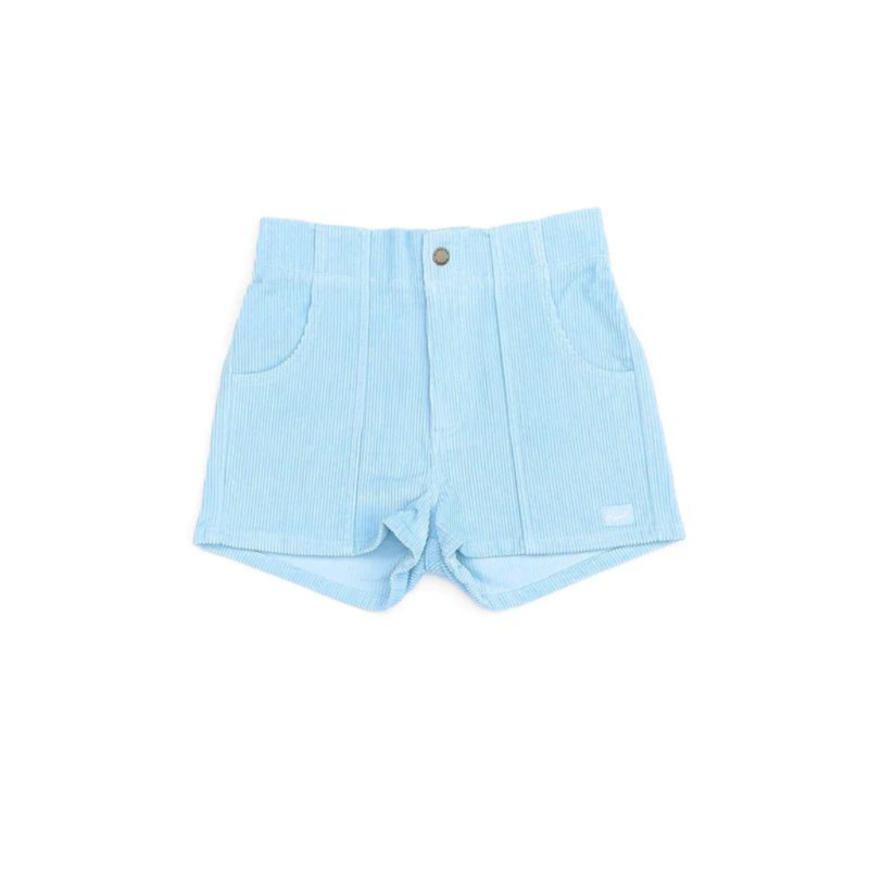 Hammies Women's Corduroy Solid Short Powder Blue