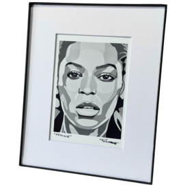 ChrisBurbach Beyonce - Black & White Portrait