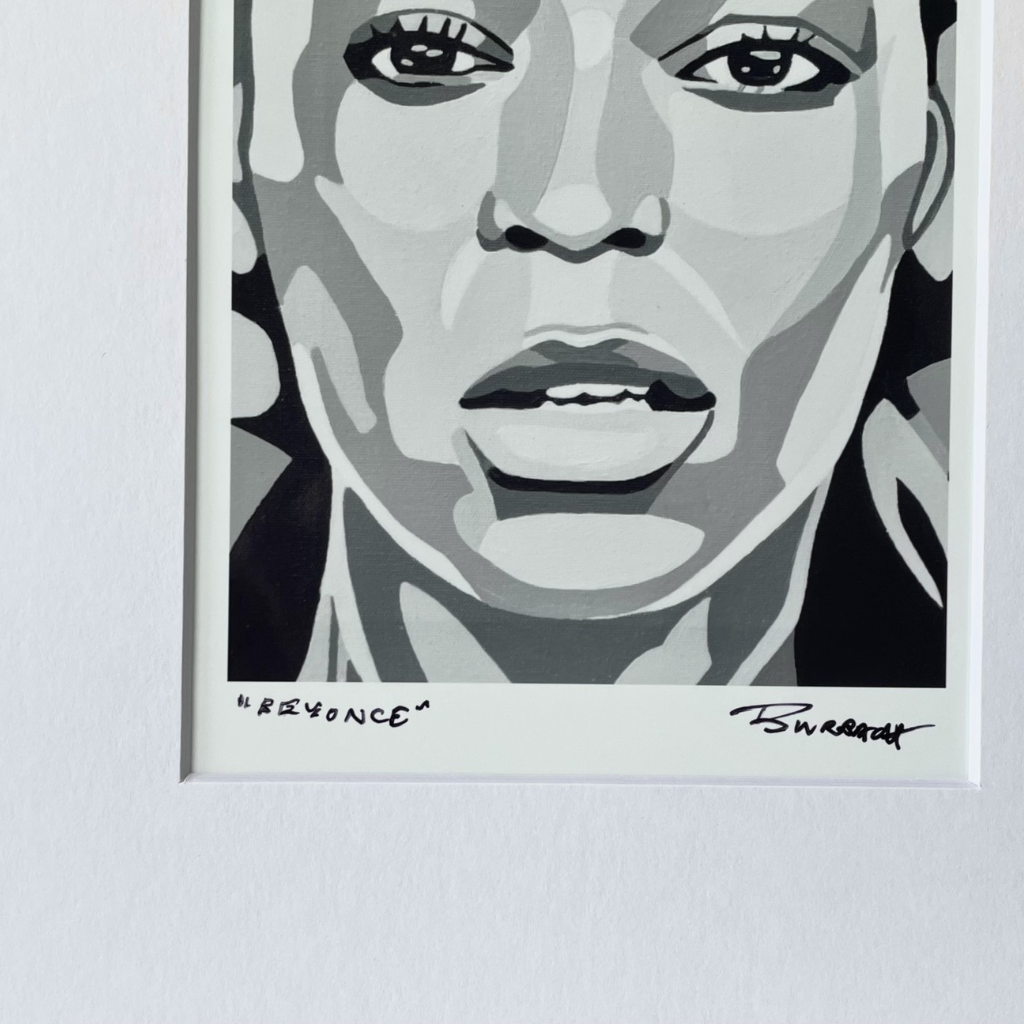 ChrisBurbach Beyonce - Black & White Portrait