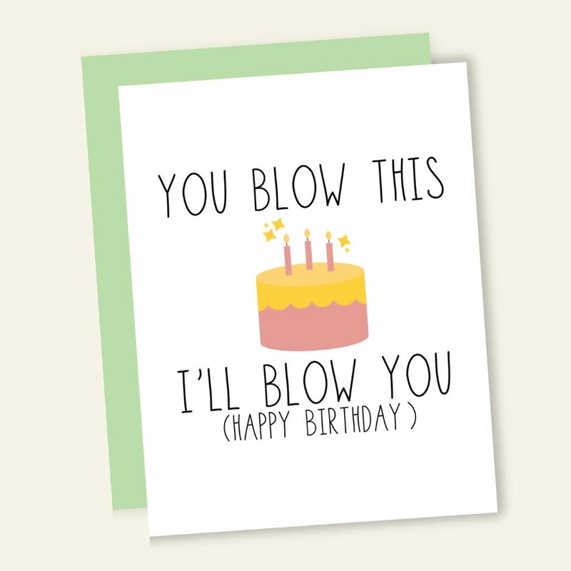 That's So Andrew You Blow This I'll Blow You  Birthday Card