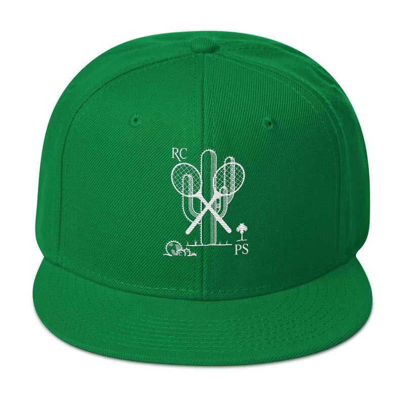 Peepa's Racquet Club 2.0 Green  Snapback Hat