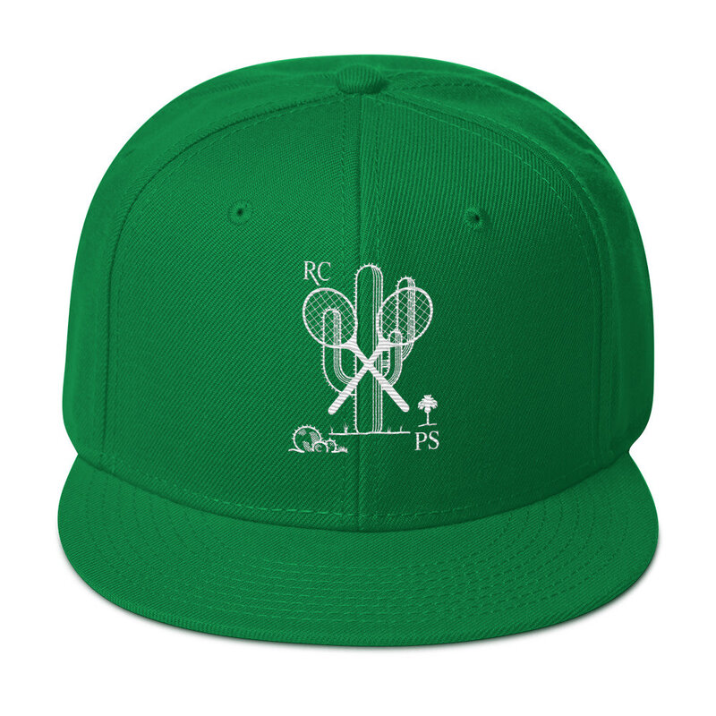 Peepa's Racquet Club Green Snapback Hat