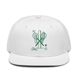 Peepa's Racquet Club 2.0 White Snapback Hat