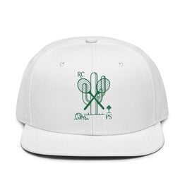 Peepa's Racquet Club White Snapback Hat