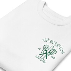 Peepa's Racquet Club 2.0 Crewneck Sweatshirt (White)